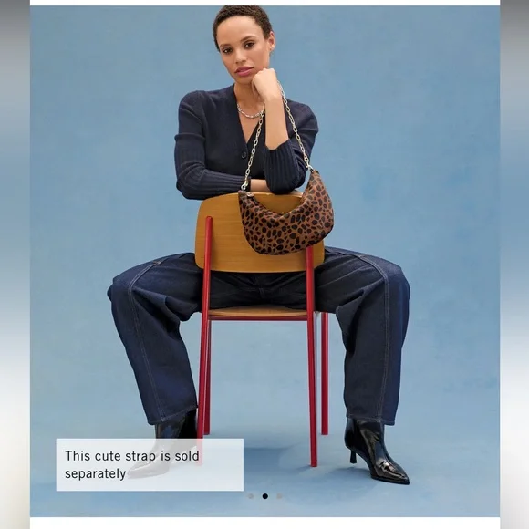 nwt clare v lune leopard print bag - Picture 4 of 9